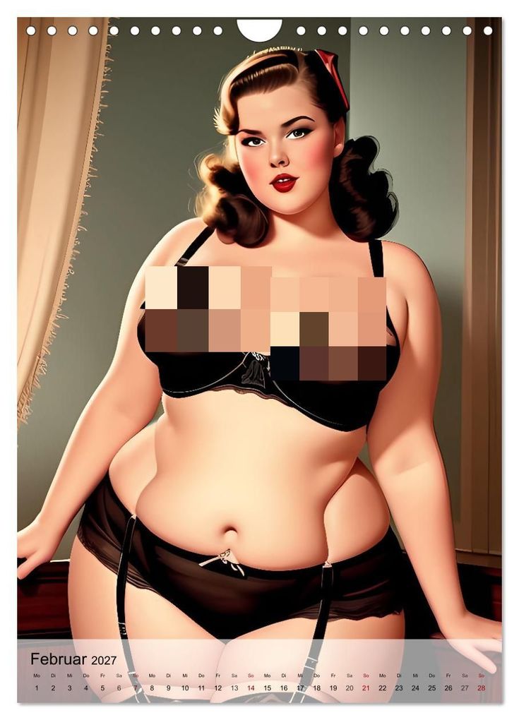 Weitere Ansicht: Pin up Girls Heiße Kurven mit Retro Charme (Wandkalender 2027 DIN A4 hoch), CALVENDO Monatskalender | pixs:sell, Calvendo