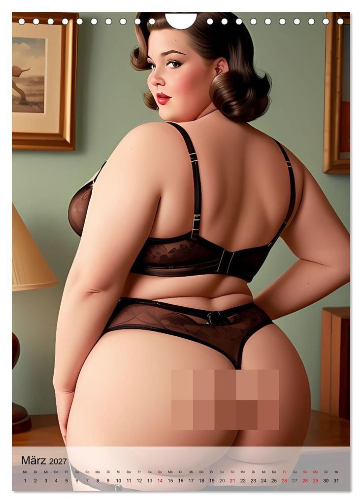 Weitere Ansicht: Pin up Girls Heiße Kurven mit Retro Charme (Wandkalender 2027 DIN A4 hoch), CALVENDO Monatskalender | pixs:sell, Calvendo