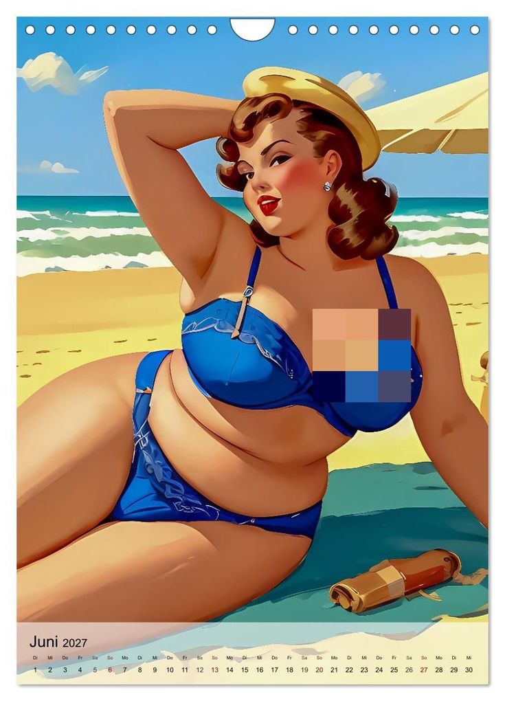 Weitere Ansicht: Pin up Girls Heiße Kurven mit Retro Charme (Wandkalender 2027 DIN A4 hoch), CALVENDO Monatskalender | pixs:sell, Calvendo