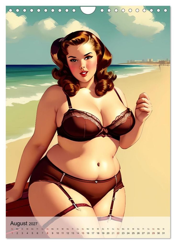 Weitere Ansicht: Pin up Girls Heiße Kurven mit Retro Charme (Wandkalender 2027 DIN A4 hoch), CALVENDO Monatskalender | pixs:sell, Calvendo