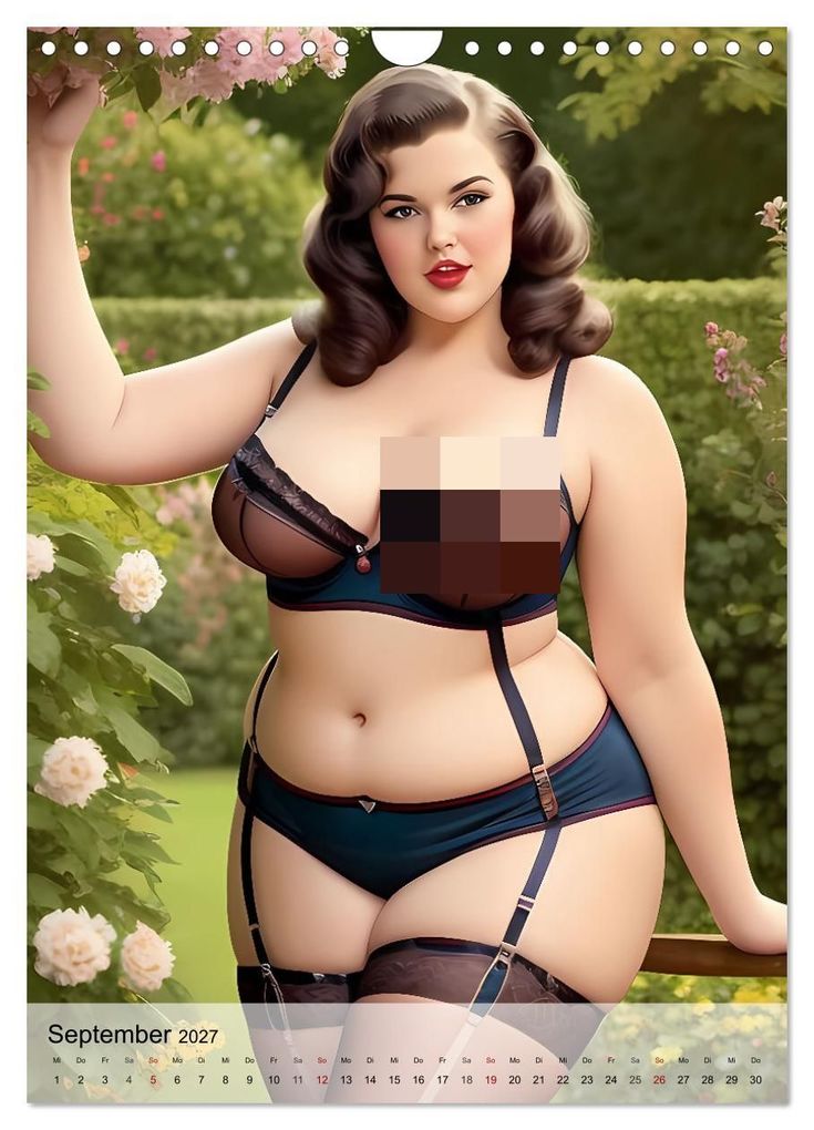 Weitere Ansicht: Pin up Girls Heiße Kurven mit Retro Charme (Wandkalender 2027 DIN A4 hoch), CALVENDO Monatskalender | pixs:sell, Calvendo