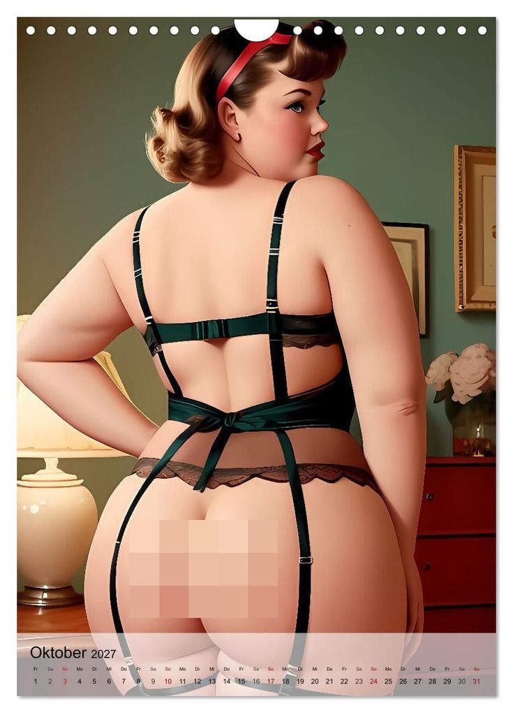 Weitere Ansicht: Pin up Girls Heiße Kurven mit Retro Charme (Wandkalender 2027 DIN A4 hoch), CALVENDO Monatskalender | pixs:sell, Calvendo