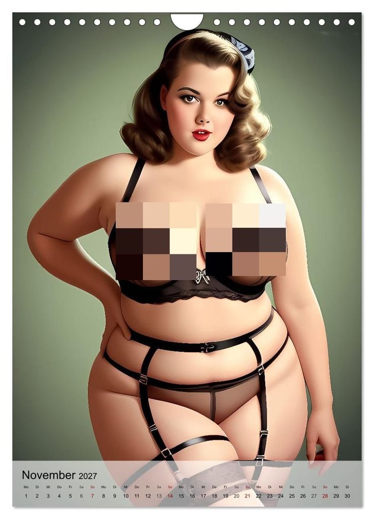 Weitere Ansicht: Pin up Girls Heiße Kurven mit Retro Charme (Wandkalender 2027 DIN A4 hoch), CALVENDO Monatskalender | pixs:sell, Calvendo