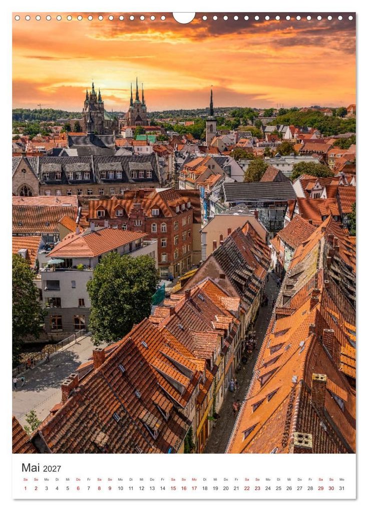 Weitere Ansicht: Erfurt - Die romantische Altstadt (Wandkalender 2027 DIN A3 hoch), CALVENDO Monatskalender | SnapArt, Calvendo