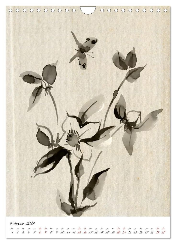 Weitere Ansicht: Sumi-e Kunst im japanischen Stil (Wandkalender 2027 DIN A4 hoch), CALVENDO Monatskalender | Lucia, Calvendo