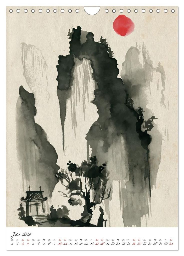 Weitere Ansicht: Sumi-e Kunst im japanischen Stil (Wandkalender 2027 DIN A4 hoch), CALVENDO Monatskalender | Lucia, Calvendo