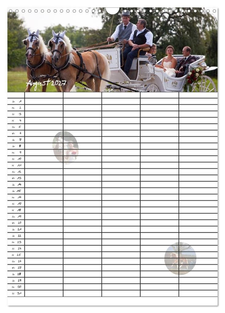 Weitere Ansicht: Haflinger Pferde - Stall- und Familienplaner 2027 (Wandkalender 2027 DIN A3 hoch), CALVENDO Monatskalender | Natural-Golden.de, Calvendo