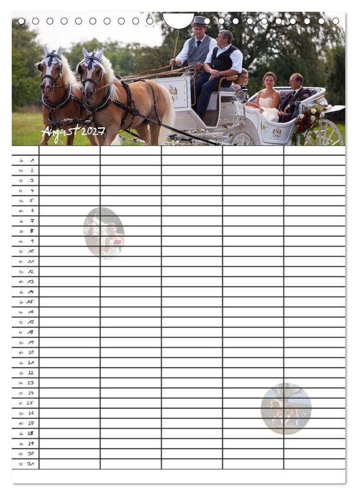 Weitere Ansicht: Haflinger Pferde - Stall- und Familienplaner 2027 (Wandkalender 2027 DIN A4 hoch), CALVENDO Monatskalender | Natural-Golden.de, Calvendo