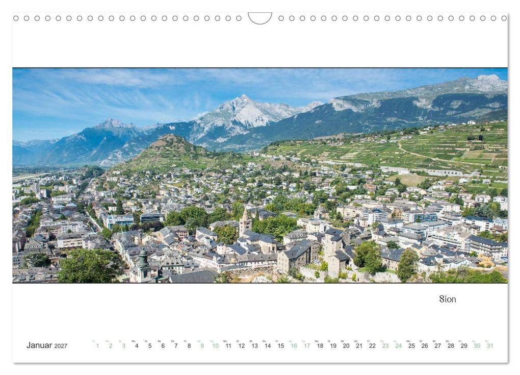 Weitere Ansicht: Nendaz Panorama (Wandkalender 2027 DIN A3 quer), CALVENDO Monatskalender | Kellmann-Art, Calvendo