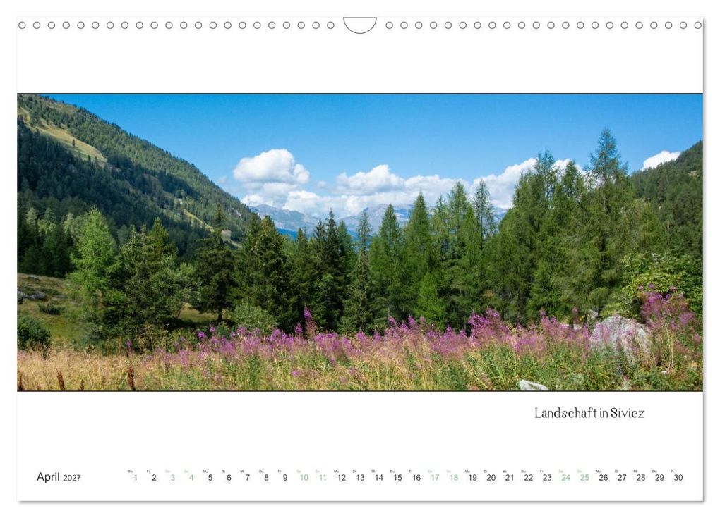 Weitere Ansicht: Nendaz Panorama (Wandkalender 2027 DIN A3 quer), CALVENDO Monatskalender | Kellmann-Art, Calvendo