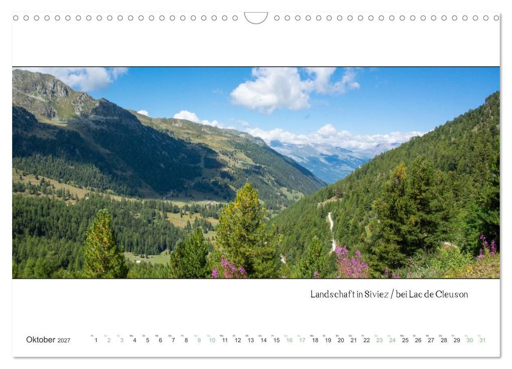 Weitere Ansicht: Nendaz Panorama (Wandkalender 2027 DIN A3 quer), CALVENDO Monatskalender | Kellmann-Art, Calvendo