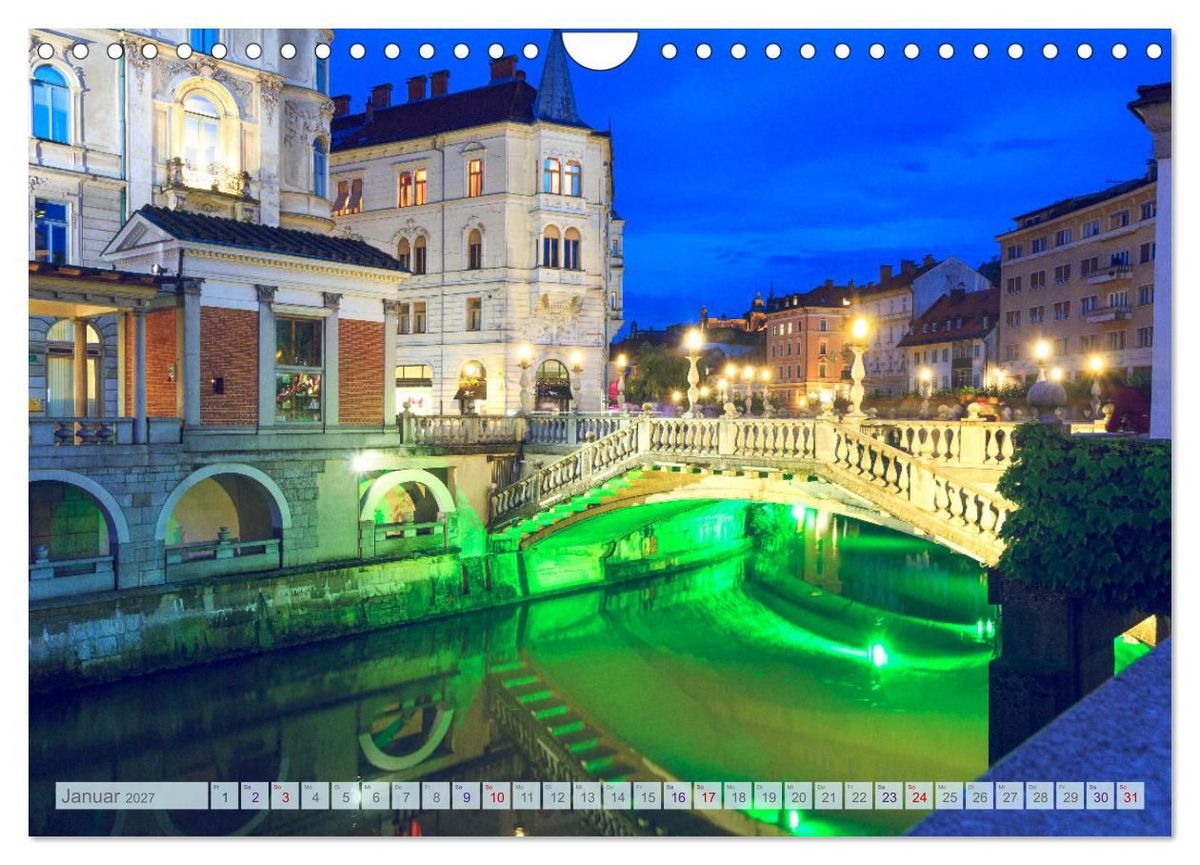 Weitere Ansicht: Ljubljana - Sloweniens wunderschöne Hauptstadt (Wandkalender 2027 DIN A4 quer), CALVENDO Monatskalender | drachenkind-fotografie, Calvendo