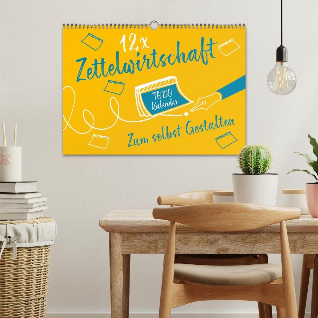 Weitere Ansicht: 12 x Zettelwirtschaft - Bastelkalender (Wandkalender 2027 DIN A3 quer), CALVENDO Monatskalender | ROTH-Design