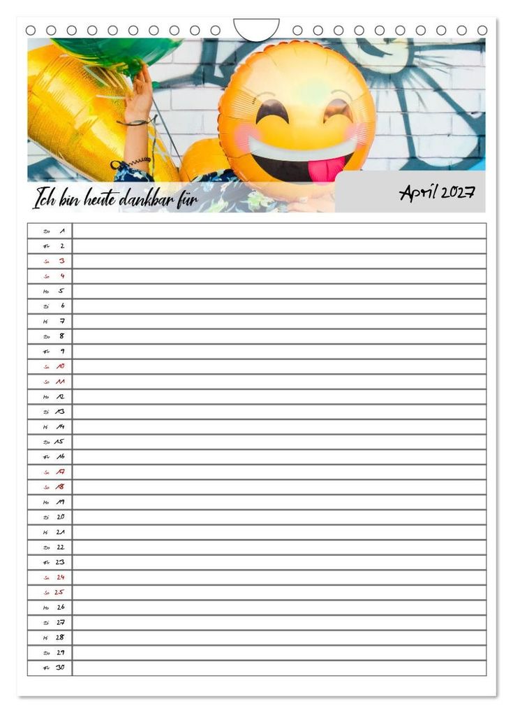 Weitere Ansicht: Ich bin dankbar - ein Jahr voller Achtsamkeit (Wandkalender 2027 DIN A4 hoch), CALVENDO Monatskalender | MD-Publishing, Calvendo