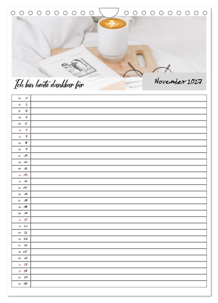 Weitere Ansicht: Ich bin dankbar - ein Jahr voller Achtsamkeit (Wandkalender 2027 DIN A4 hoch), CALVENDO Monatskalender | MD-Publishing, Calvendo