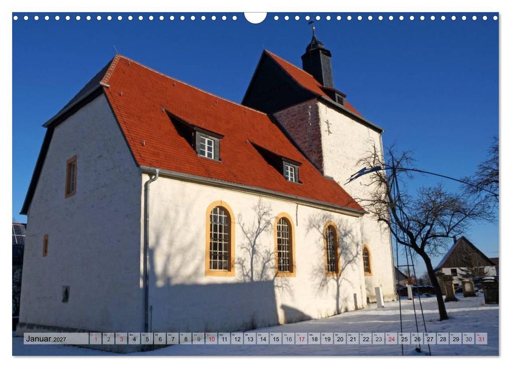 Weitere Ansicht: Wunderbares Thüringen - besondere Dorfkirchen (Wandkalender 2027 DIN A3 quer), CALVENDO Monatskalender | Flori0, Calvendo