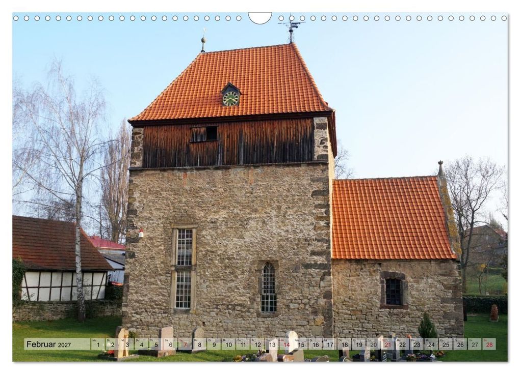 Weitere Ansicht: Wunderbares Thüringen - besondere Dorfkirchen (Wandkalender 2027 DIN A3 quer), CALVENDO Monatskalender | Flori0, Calvendo