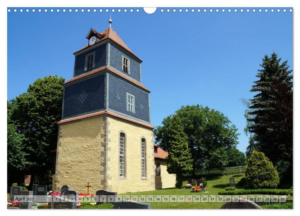 Weitere Ansicht: Wunderbares Thüringen - besondere Dorfkirchen (Wandkalender 2027 DIN A3 quer), CALVENDO Monatskalender | Flori0, Calvendo
