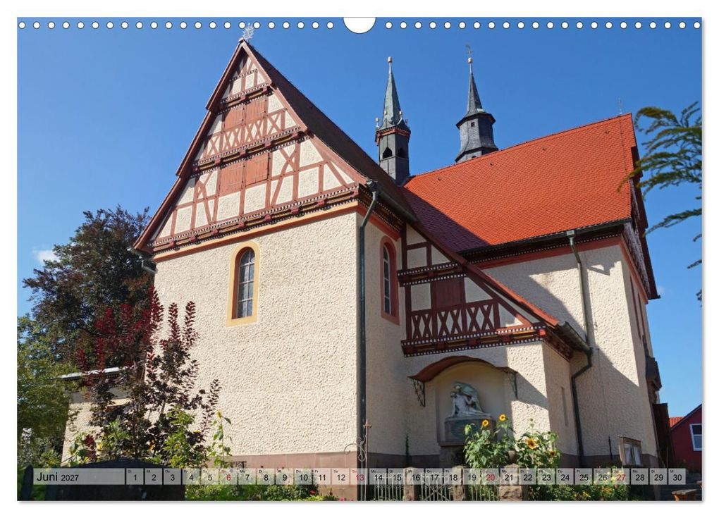 Weitere Ansicht: Wunderbares Thüringen - besondere Dorfkirchen (Wandkalender 2027 DIN A3 quer), CALVENDO Monatskalender | Flori0, Calvendo