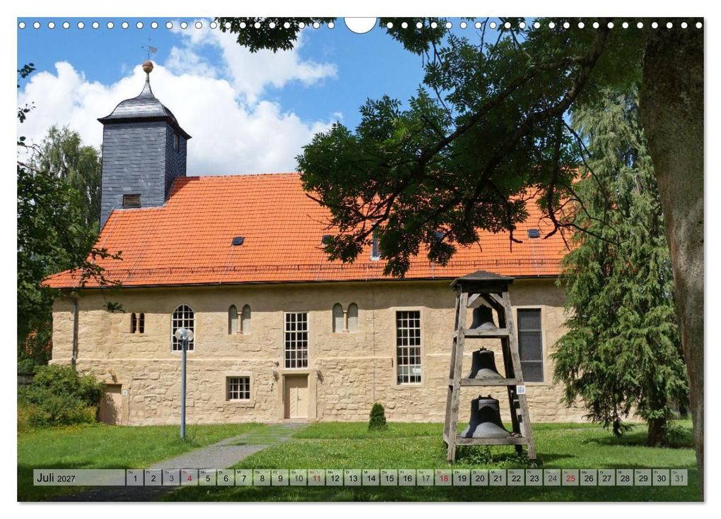 Weitere Ansicht: Wunderbares Thüringen - besondere Dorfkirchen (Wandkalender 2027 DIN A3 quer), CALVENDO Monatskalender | Flori0, Calvendo