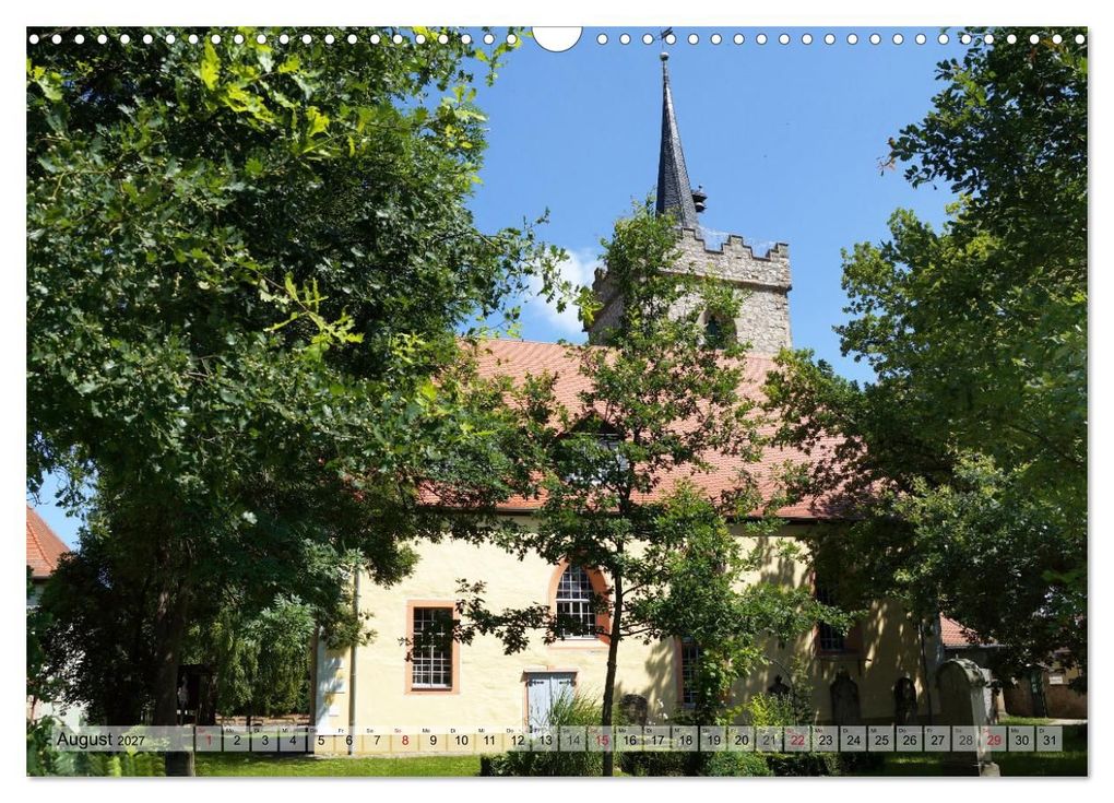 Weitere Ansicht: Wunderbares Thüringen - besondere Dorfkirchen (Wandkalender 2027 DIN A3 quer), CALVENDO Monatskalender | Flori0, Calvendo