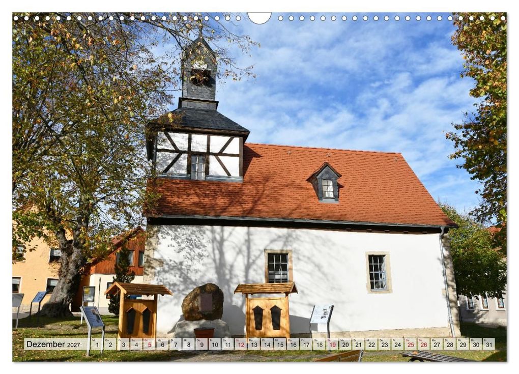 Weitere Ansicht: Wunderbares Thüringen - besondere Dorfkirchen (Wandkalender 2027 DIN A3 quer), CALVENDO Monatskalender | Flori0, Calvendo