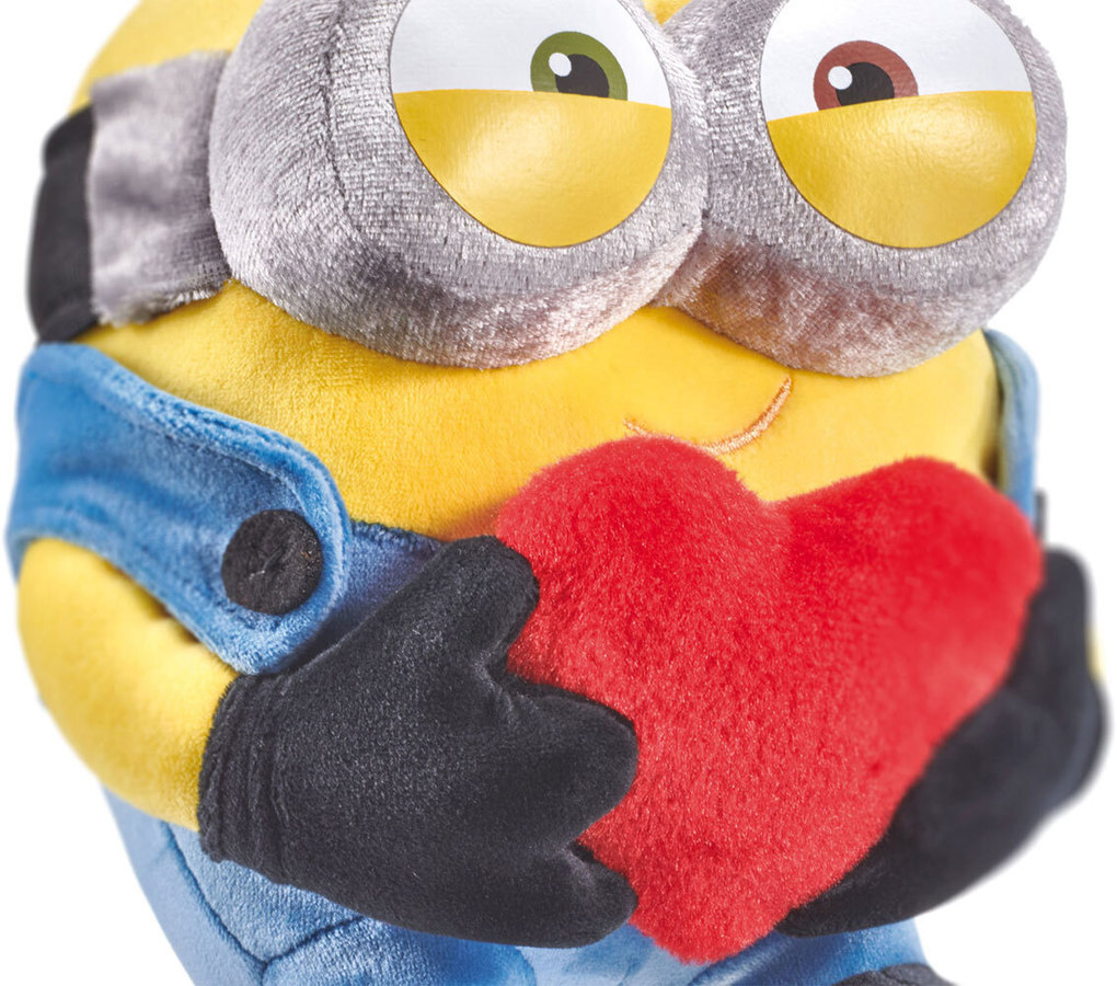 Weitere Ansicht: Minions, Bob mit Herz, 22 cm
