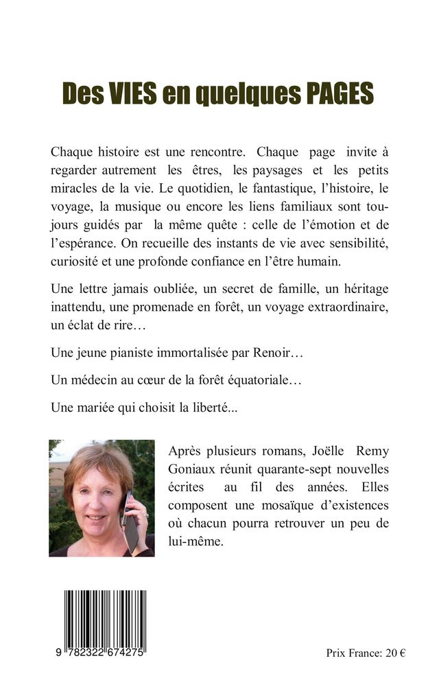 Weitere Ansicht: Des vies en quelques pages | Joëlle Remy Goniaux