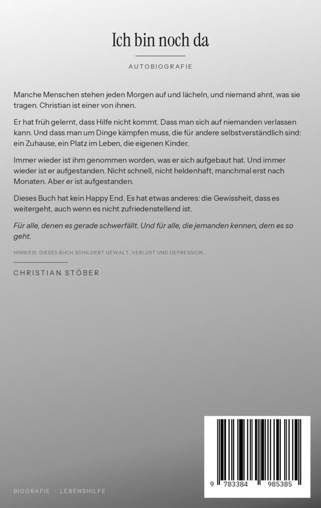 Weitere Ansicht: Ich bin noch da | Christian Stoeber