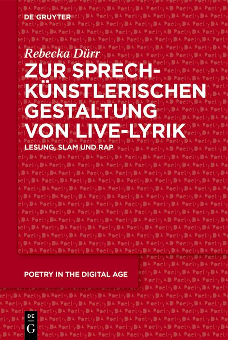 Produktbild: Zur sprechkünstlerischen Gestaltung von Live-Lyrik | Rebecka Dürr