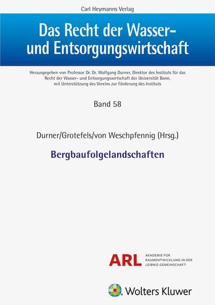 Produktbild: Bergbaufolgelandschaften (RWW 58) | Wolfgang Durner