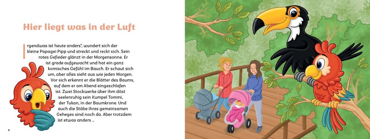 Weitere Ansicht: Der kleine Papagei | Dinah Becker