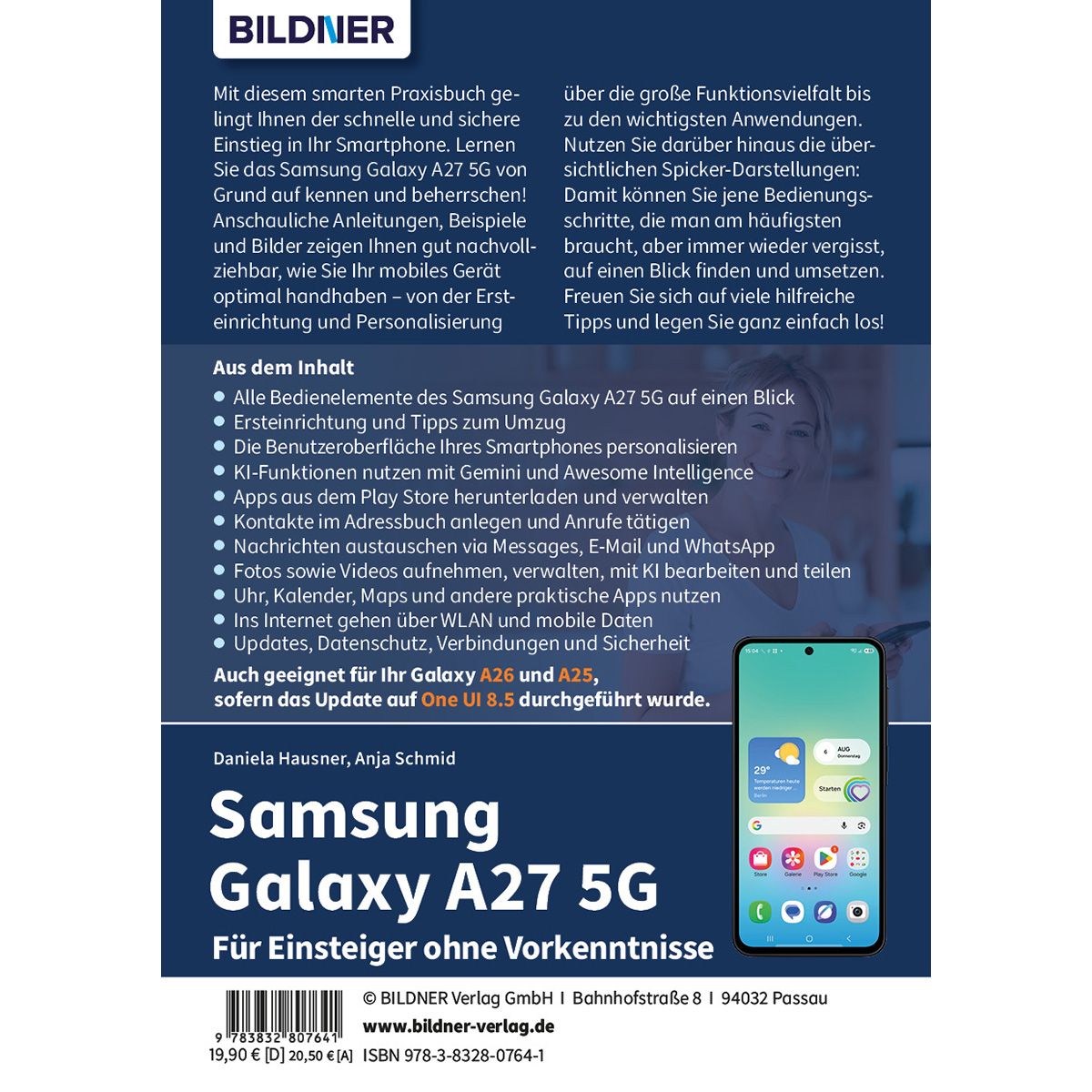 Weitere Ansicht: Samsung Galaxy A27 5G - Praxisbuch für Einsteiger ohne Vorkenntnisse | Anja Schmid, Hausner Daniela
