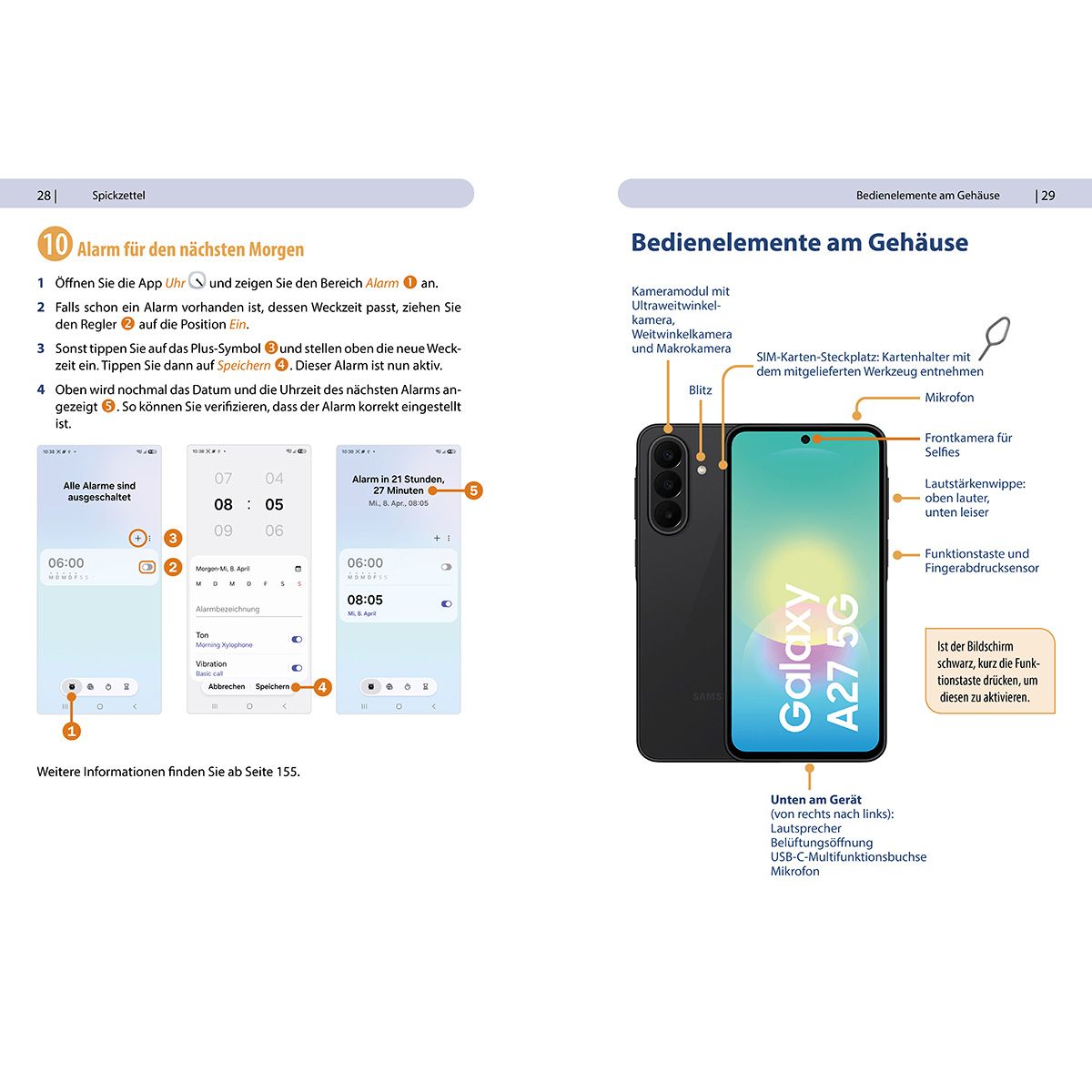 Weitere Ansicht: Samsung Galaxy A27 5G - Praxisbuch für Einsteiger ohne Vorkenntnisse | Anja Schmid, Hausner Daniela