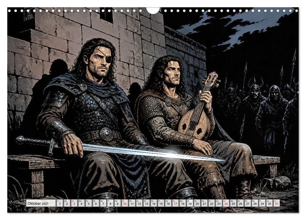 Weitere Ansicht: Die Nibelungen: Glanz und Verderben (Wandkalender 2027 DIN A3 quer), CALVENDO Monatskalender | Werner Braun