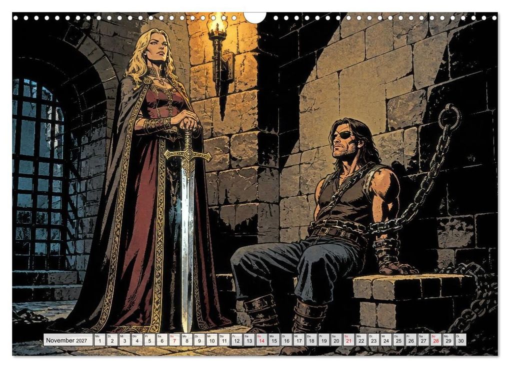 Weitere Ansicht: Die Nibelungen: Glanz und Verderben (Wandkalender 2027 DIN A3 quer), CALVENDO Monatskalender | Werner Braun