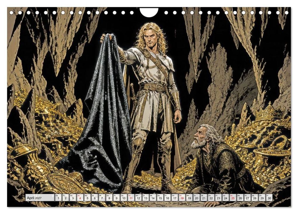 Weitere Ansicht: Die Nibelungen: Glanz und Verderben (Wandkalender 2027 DIN A4 quer), CALVENDO Monatskalender | Werner Braun