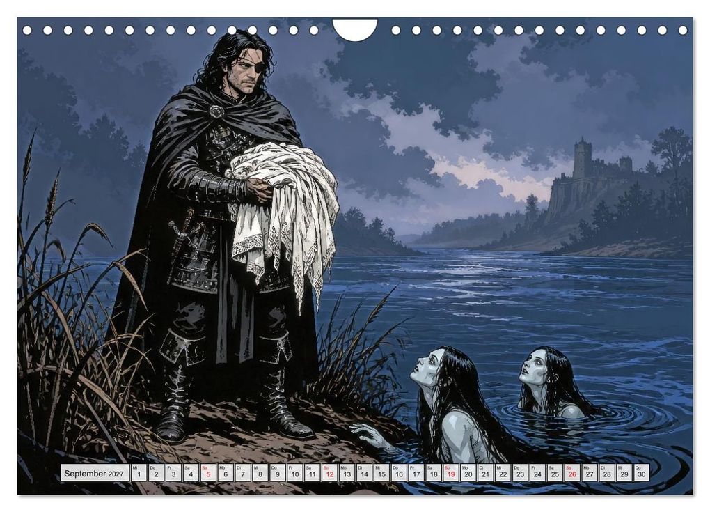 Weitere Ansicht: Die Nibelungen: Glanz und Verderben (Wandkalender 2027 DIN A4 quer), CALVENDO Monatskalender | Werner Braun