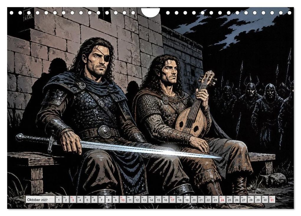 Weitere Ansicht: Die Nibelungen: Glanz und Verderben (Wandkalender 2027 DIN A4 quer), CALVENDO Monatskalender | Werner Braun
