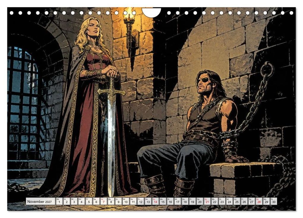 Weitere Ansicht: Die Nibelungen: Glanz und Verderben (Wandkalender 2027 DIN A4 quer), CALVENDO Monatskalender | Werner Braun
