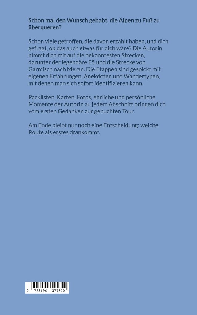 Weitere Ansicht: Einmal über die Alpen | Katharina Biebl