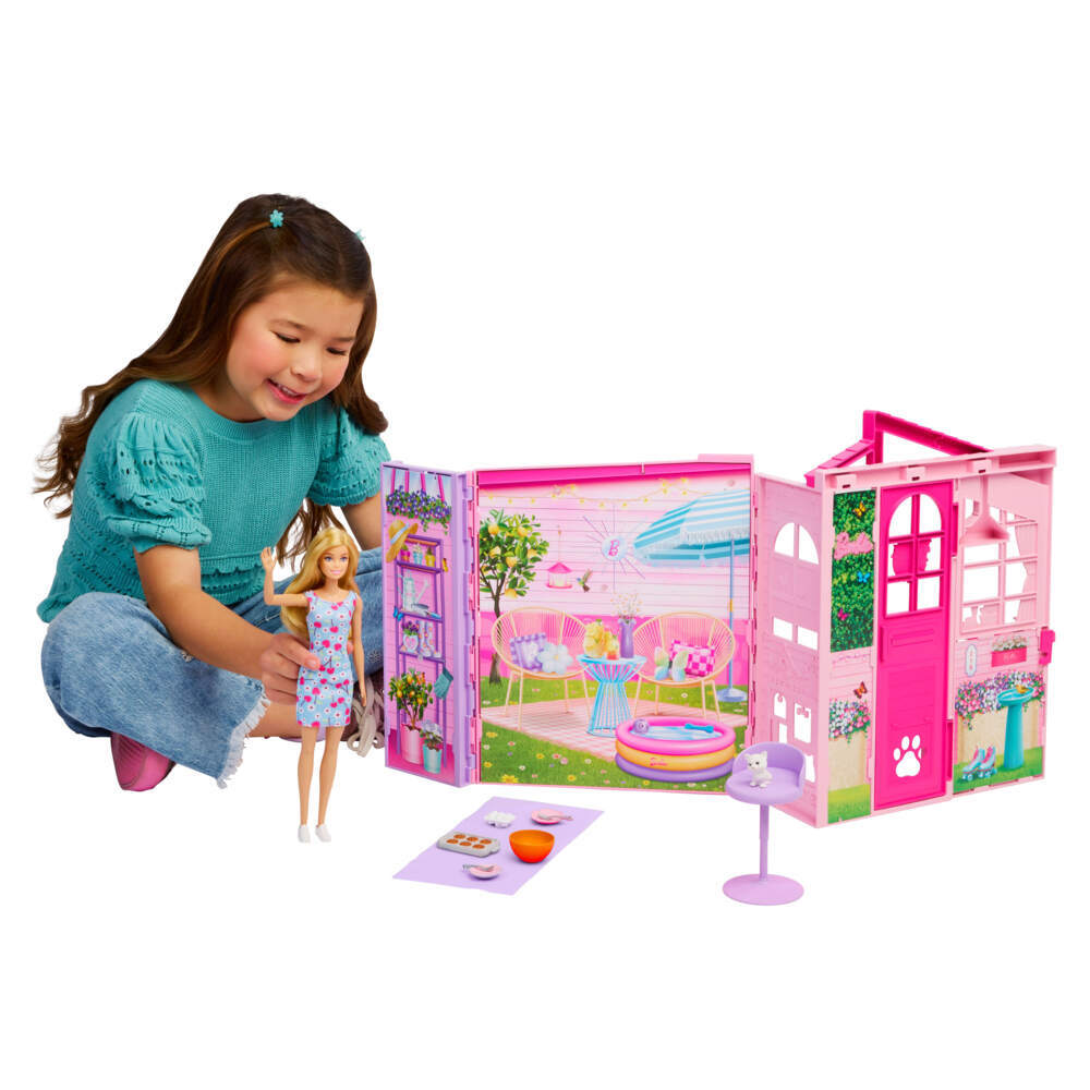 Weitere Ansicht: Barbie Weekend House mit Puppe .JMD28