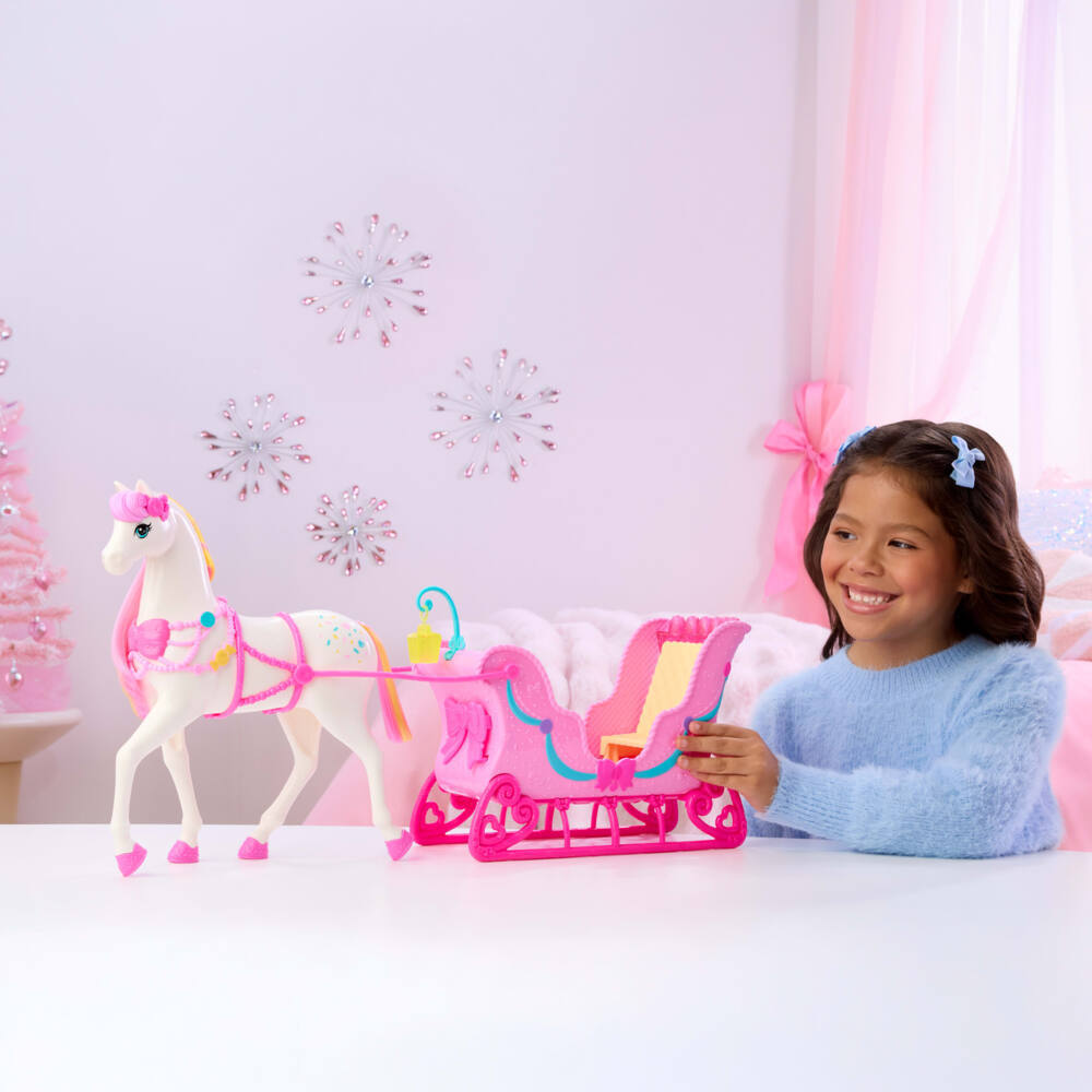 Weitere Ansicht: Barbie Pferd & Schlitten.JNH63