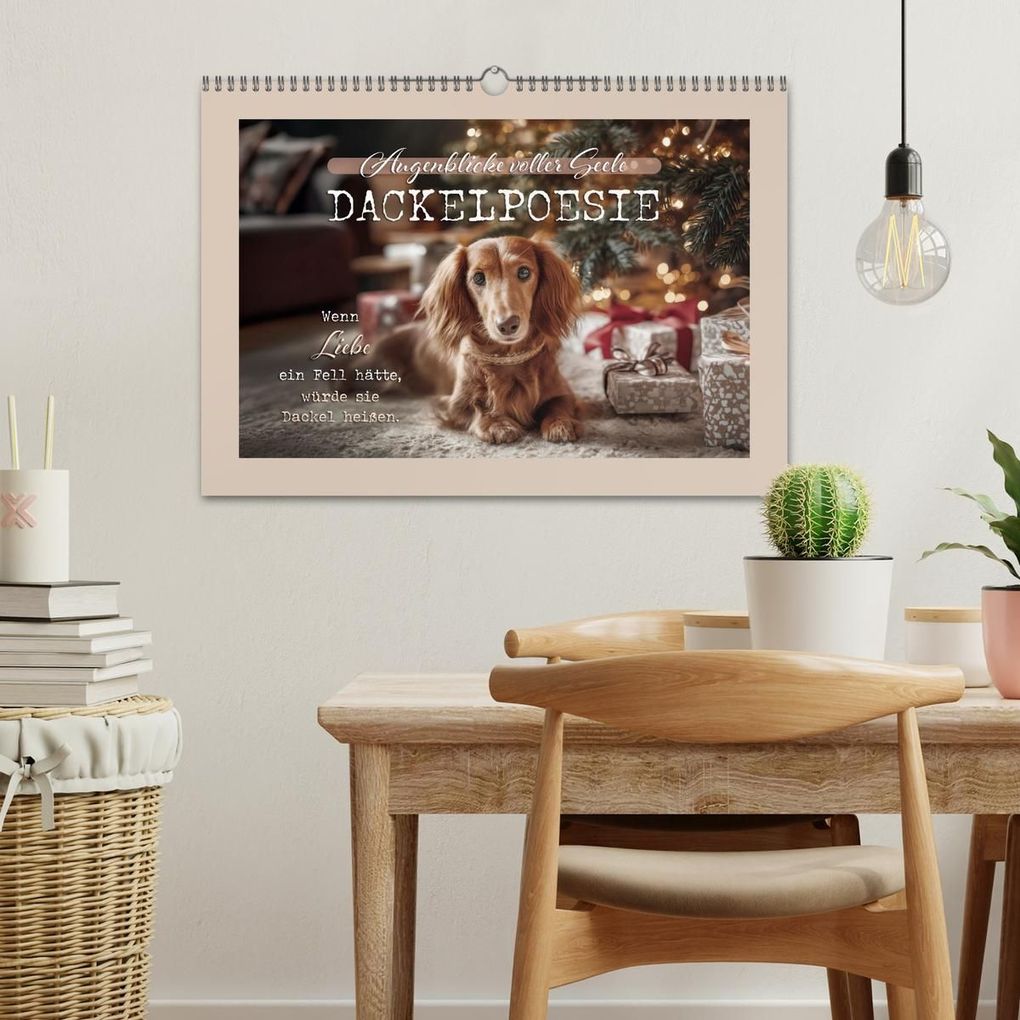 Weitere Ansicht: Dackelpoesie - Augenblicke voller Seele (Wandkalender 2027 DIN A3 quer), CALVENDO Monatskalender | Melanie Viola, Calvendo