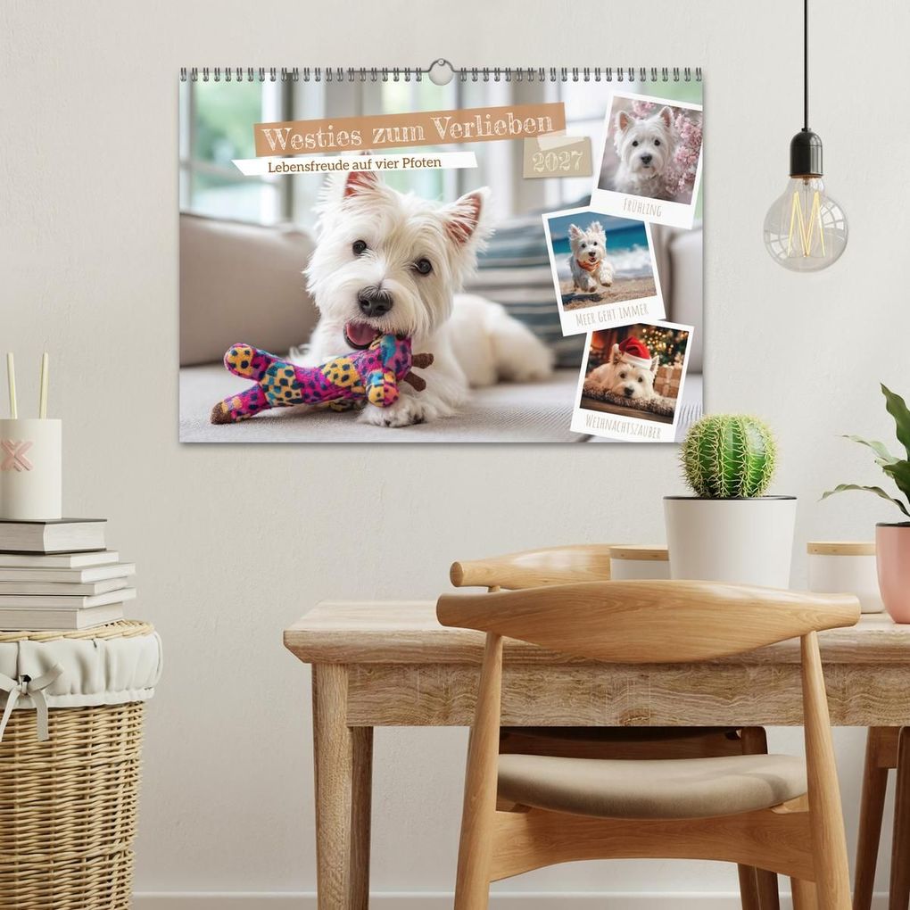Weitere Ansicht: Westies zum Verlieben (Wandkalender 2027 DIN A3 quer), CALVENDO Monatskalender | Melanie Viola, Calvendo