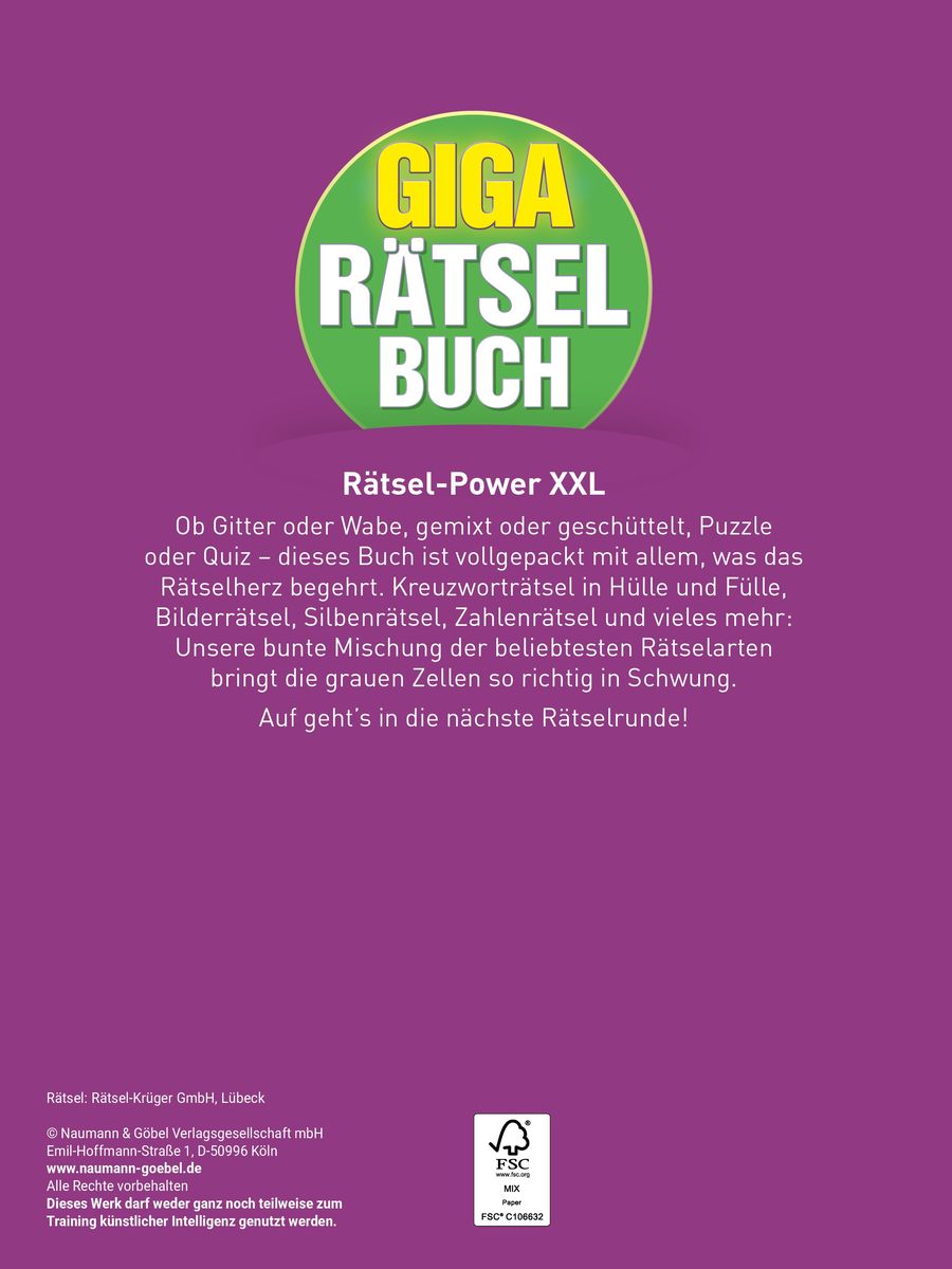 Weitere Ansicht: Giga-Rätselbuch 11