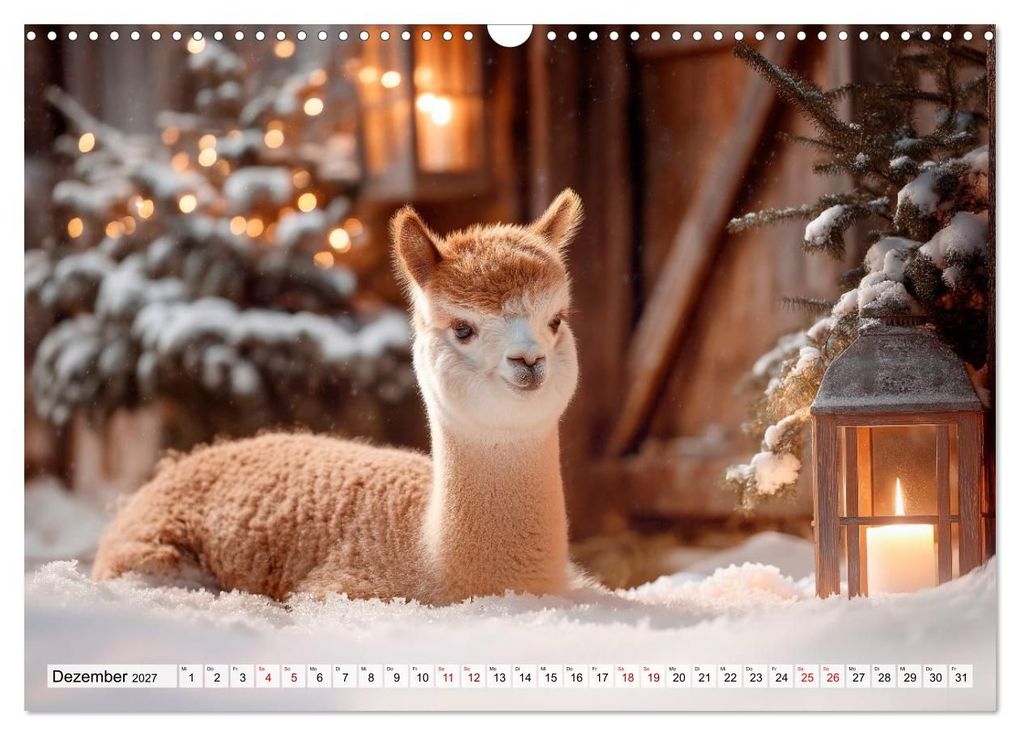 Weitere Ansicht: Alpakas - Charmante Begleiter (Wandkalender 2027 DIN A3 quer), CALVENDO Monatskalender | Melanie Viola, Calvendo