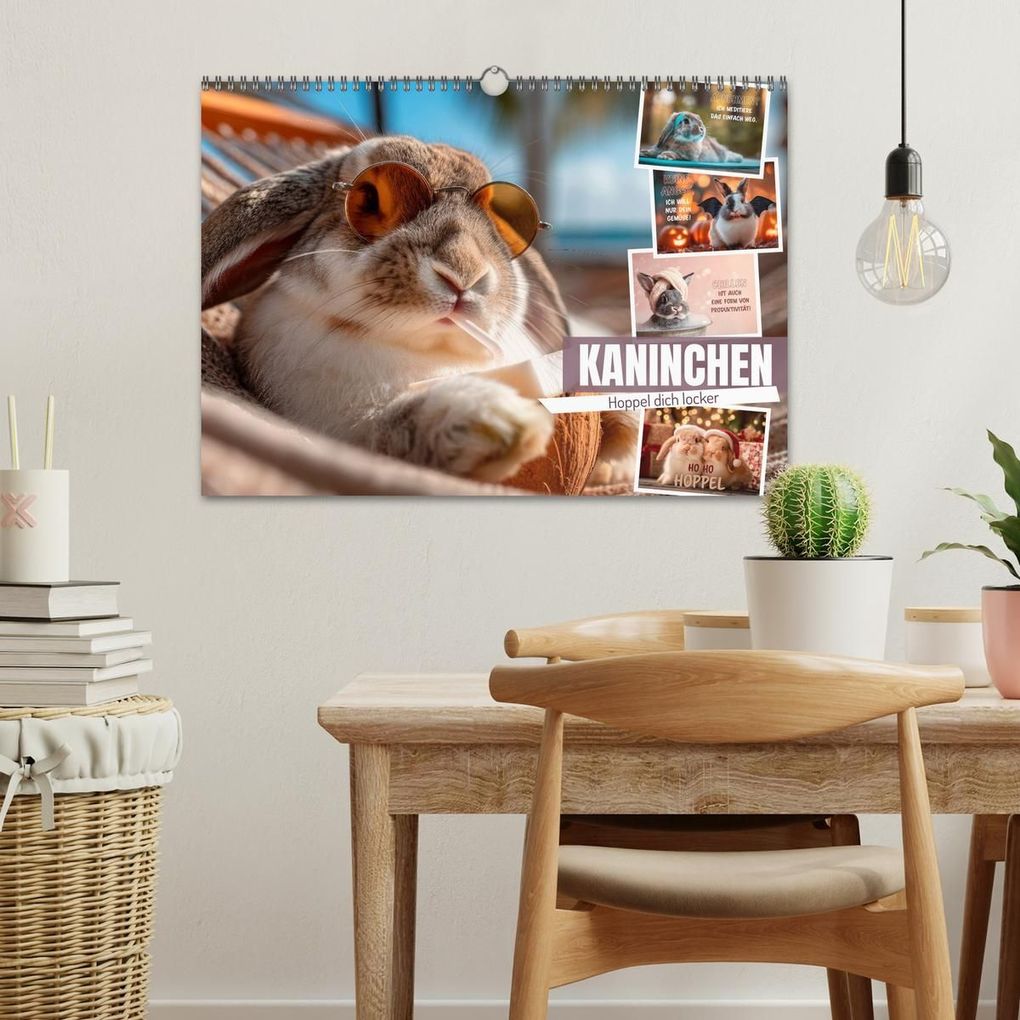 Weitere Ansicht: Kaninchen - Hoppel dich locker (Wandkalender 2027 DIN A3 quer), CALVENDO Monatskalender | Melanie Viola, Calvendo