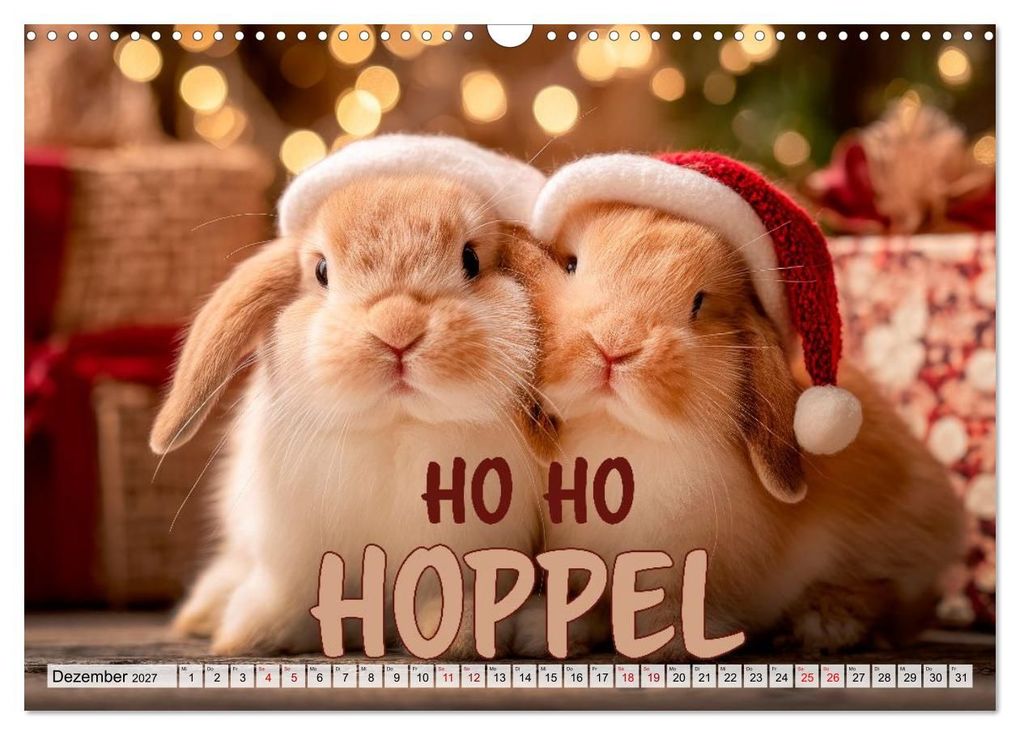 Weitere Ansicht: Kaninchen - Hoppel dich locker (Wandkalender 2027 DIN A3 quer), CALVENDO Monatskalender | Melanie Viola, Calvendo