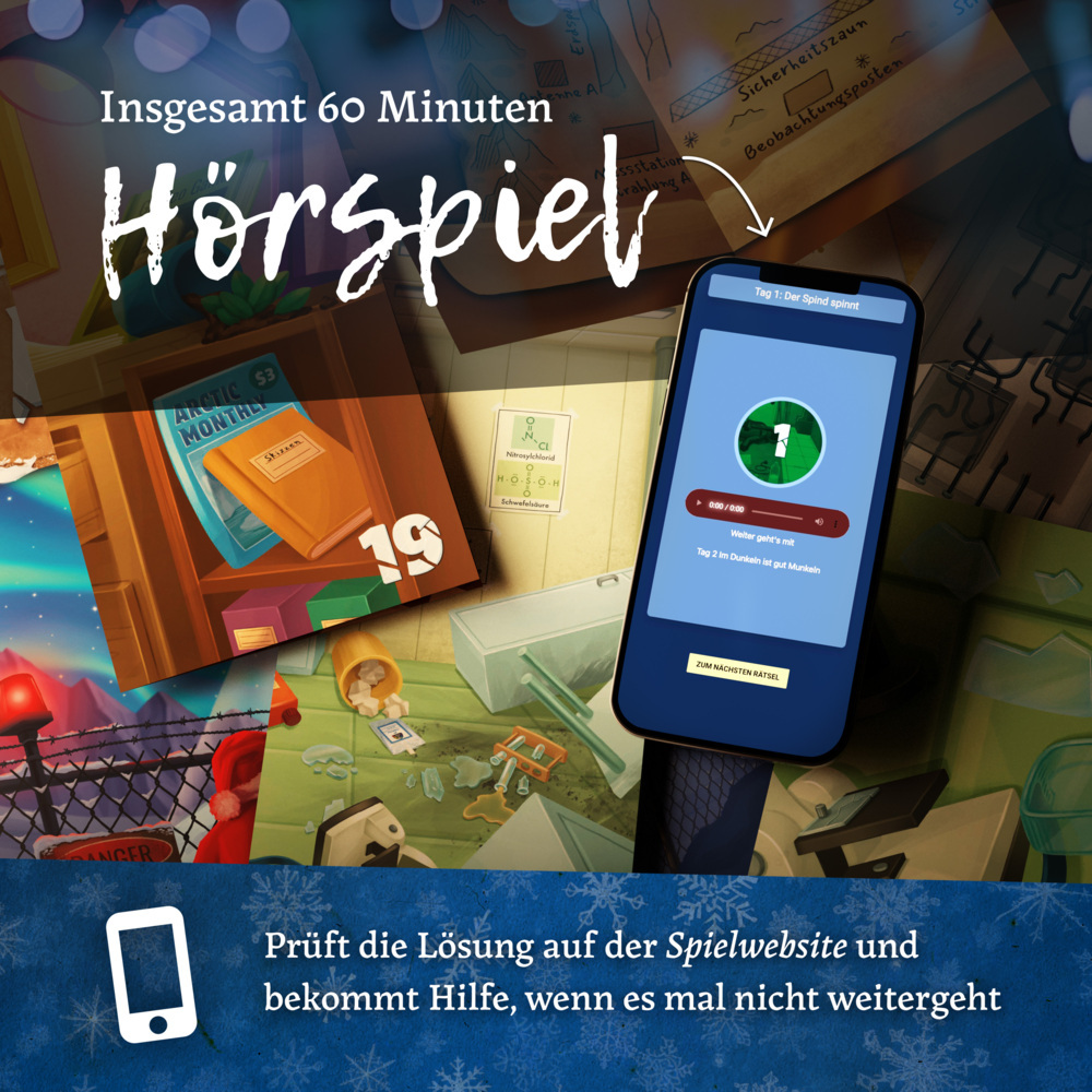 Weitere Ansicht: CRIMECASES Rätsel-Adventskalender: Der Arktis Fall